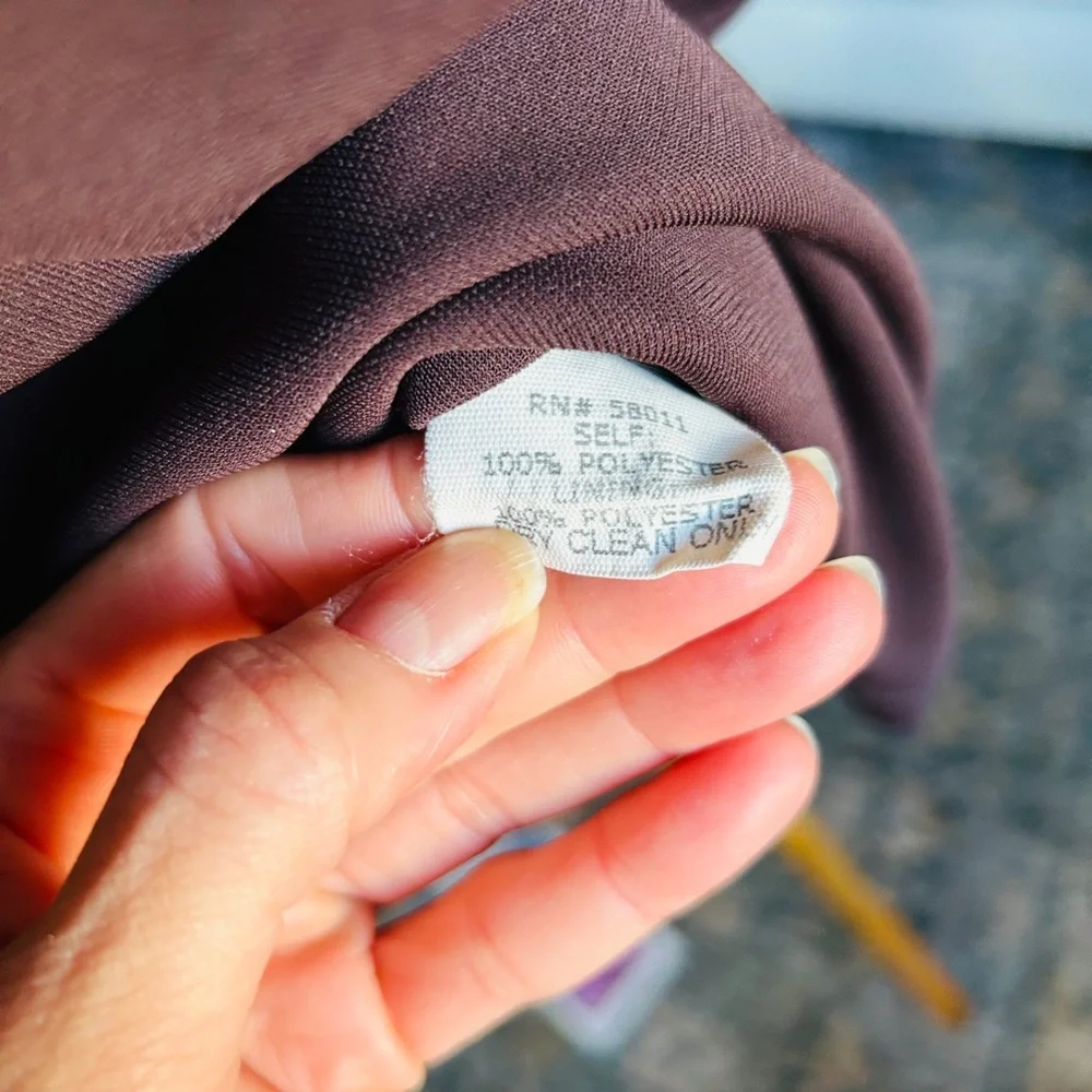 Vintage David Meister Chocolate Brown Cocktail Dress Size 2 - Picture 6 of 14